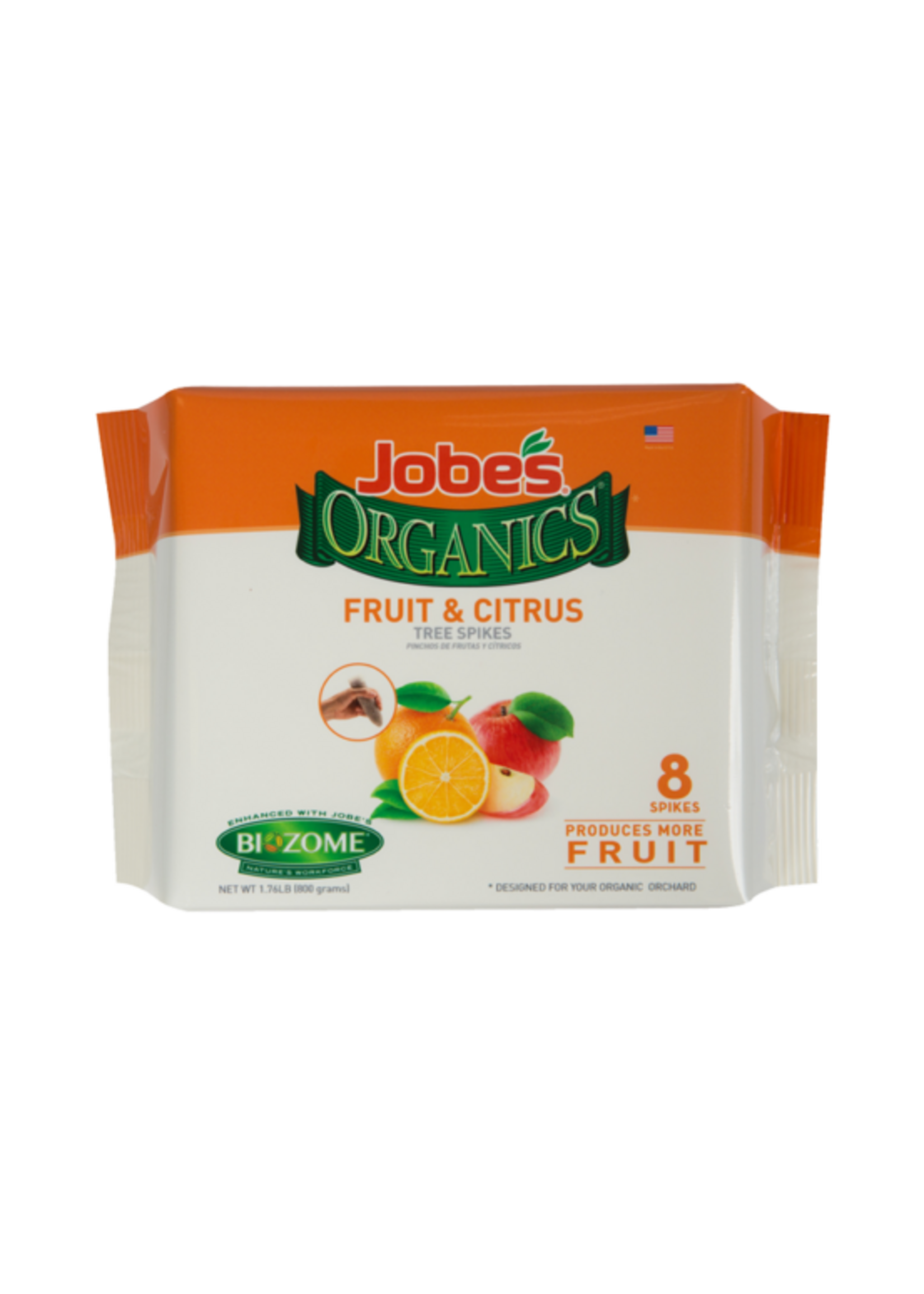 Jobe's Jobes Organics Fruit and Citrus Tree Spikes 4-6-6 (Pack of 8)