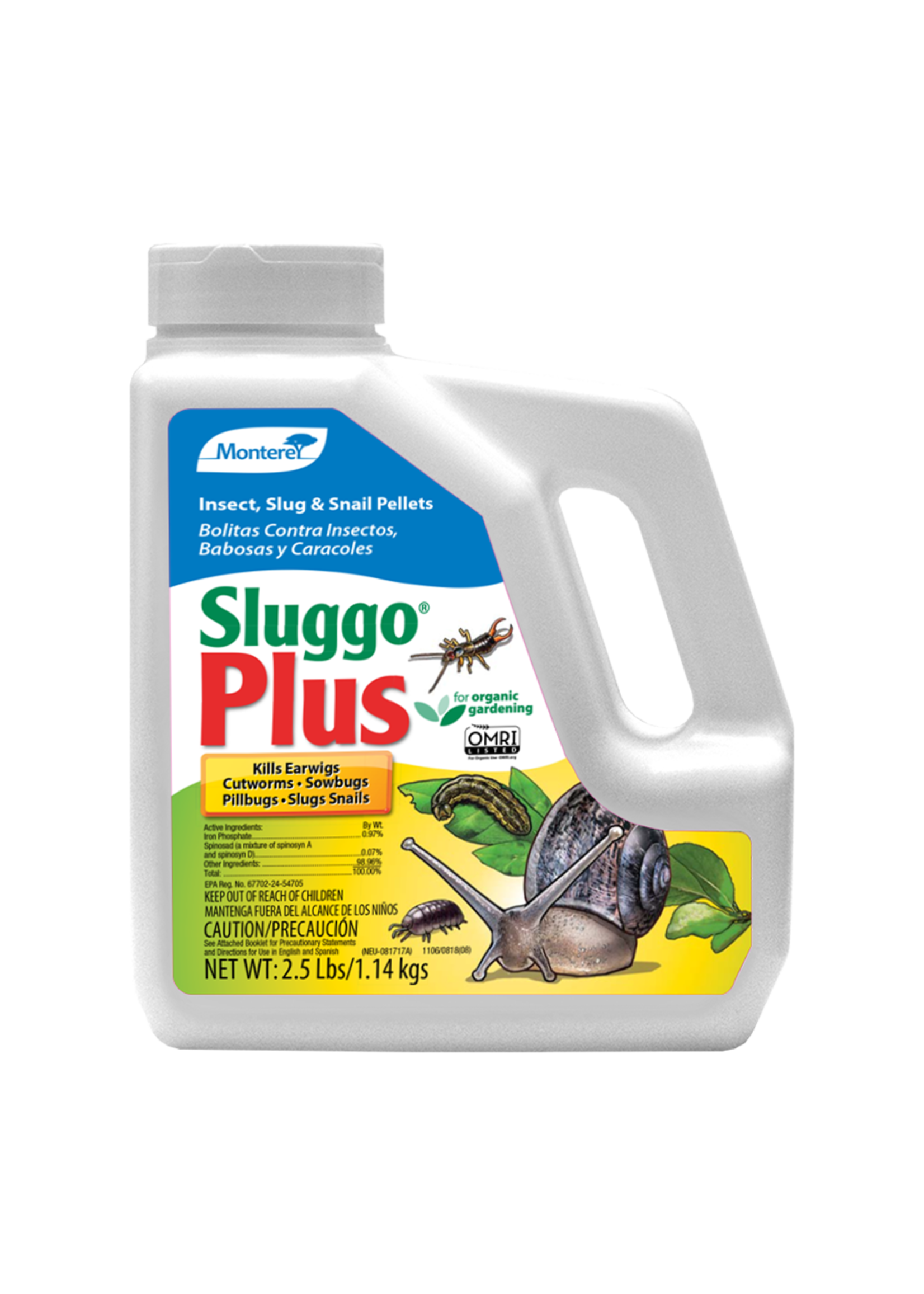 Monterey Lawn & Garden Products Monterey Sluggo Plus OMRI 2.5lb