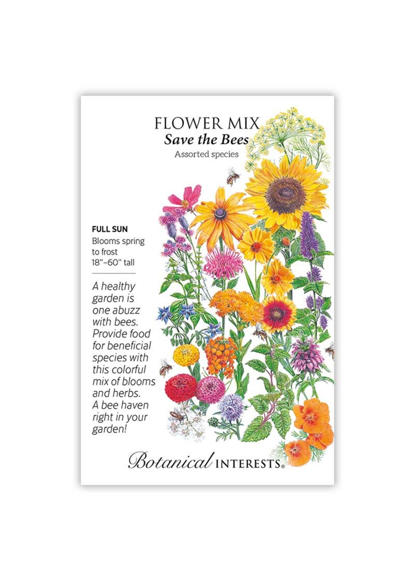 Botanical Interests Flower Mix Save the Bees Small Packet