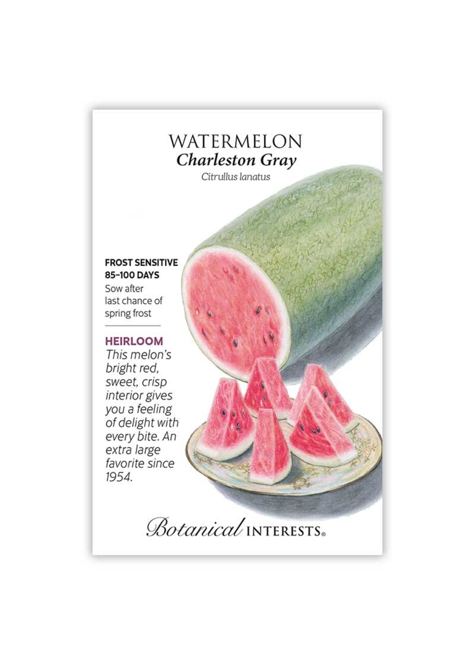 Botanical Interests Watermelon Charleston Gray