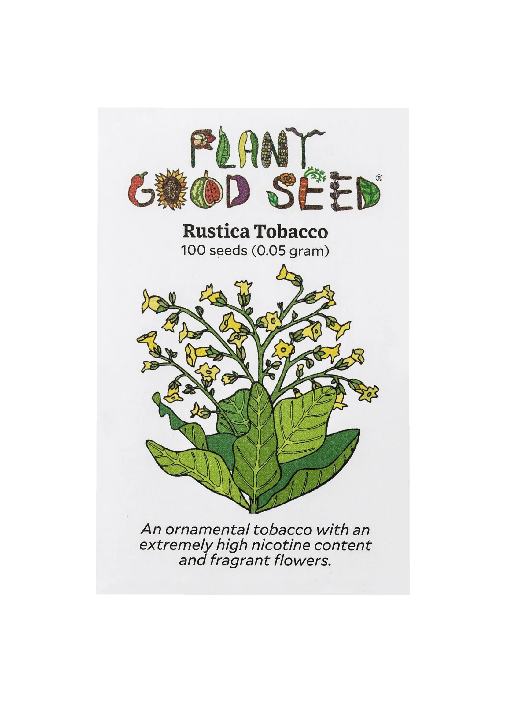 Plant Good Seed Company Tobacco Seed Rustica Organic