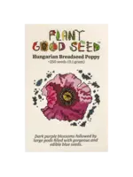 Plant Good Seed Company Poppy Hungarian Breadseed Organic