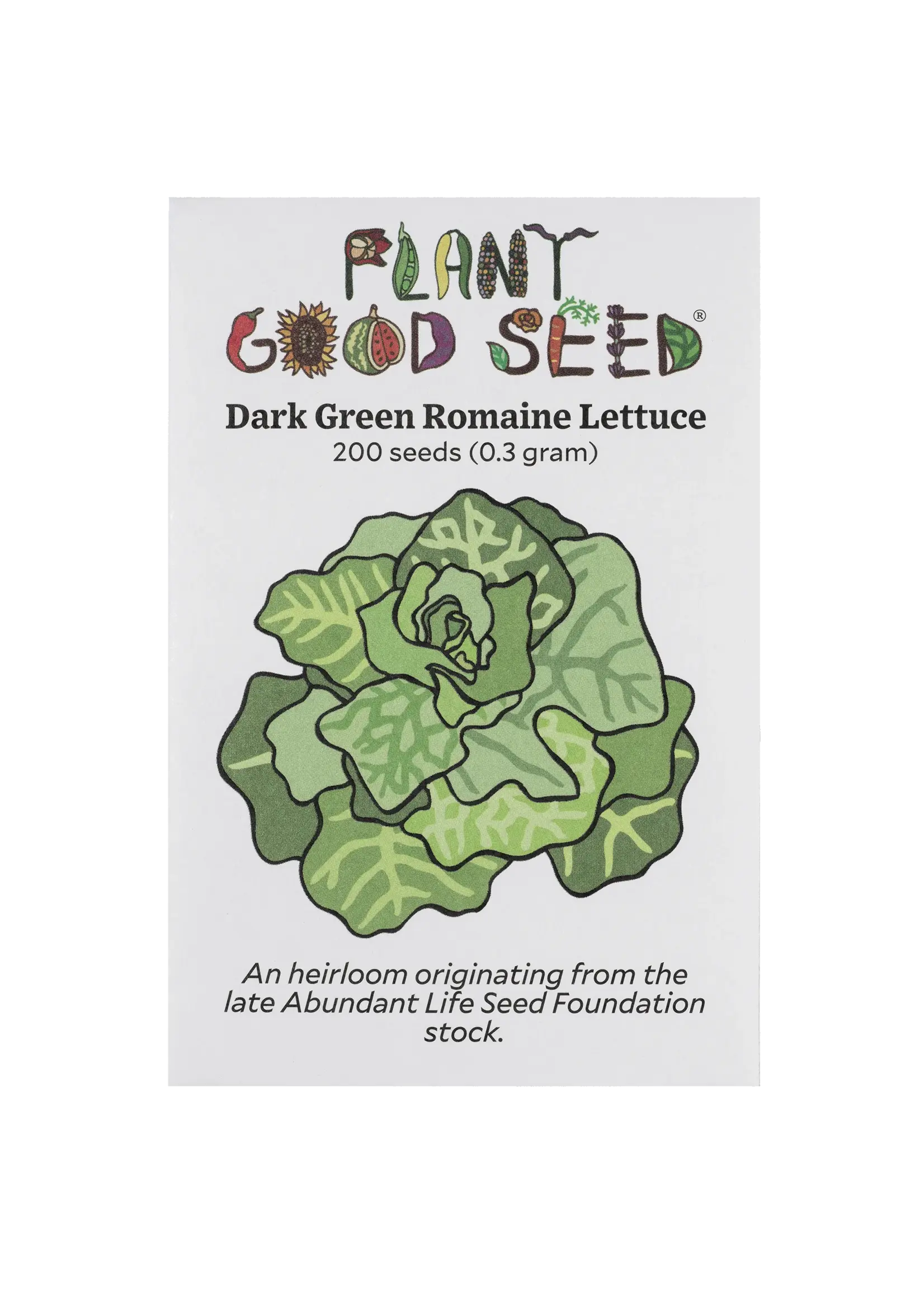 Plant Good Seed Company Lettuce Dark Green Romaine Organic