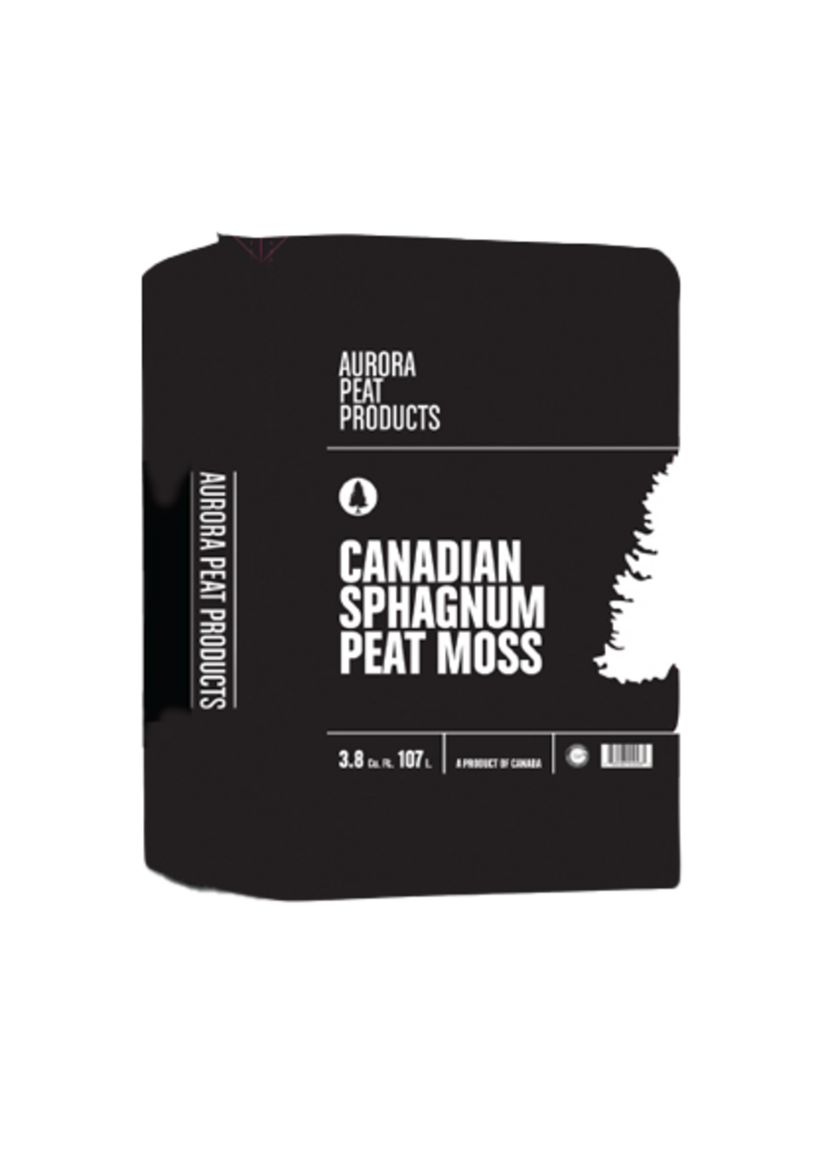 Aurora Innovations Canadian Sphagnum Peat Moss 3.8 Cubic Foot Bale Compressed