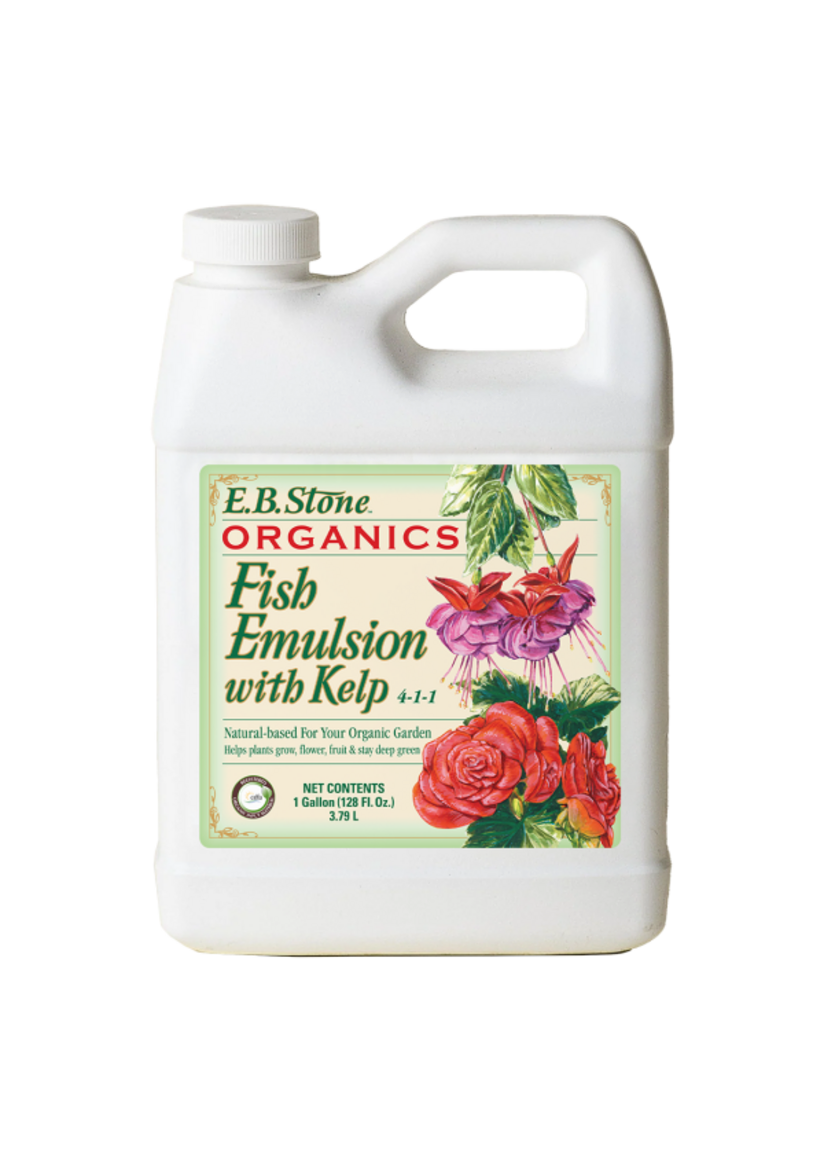 EB Stone EB Stone Fish Emulsion with Kelp Gallon 4-1-1