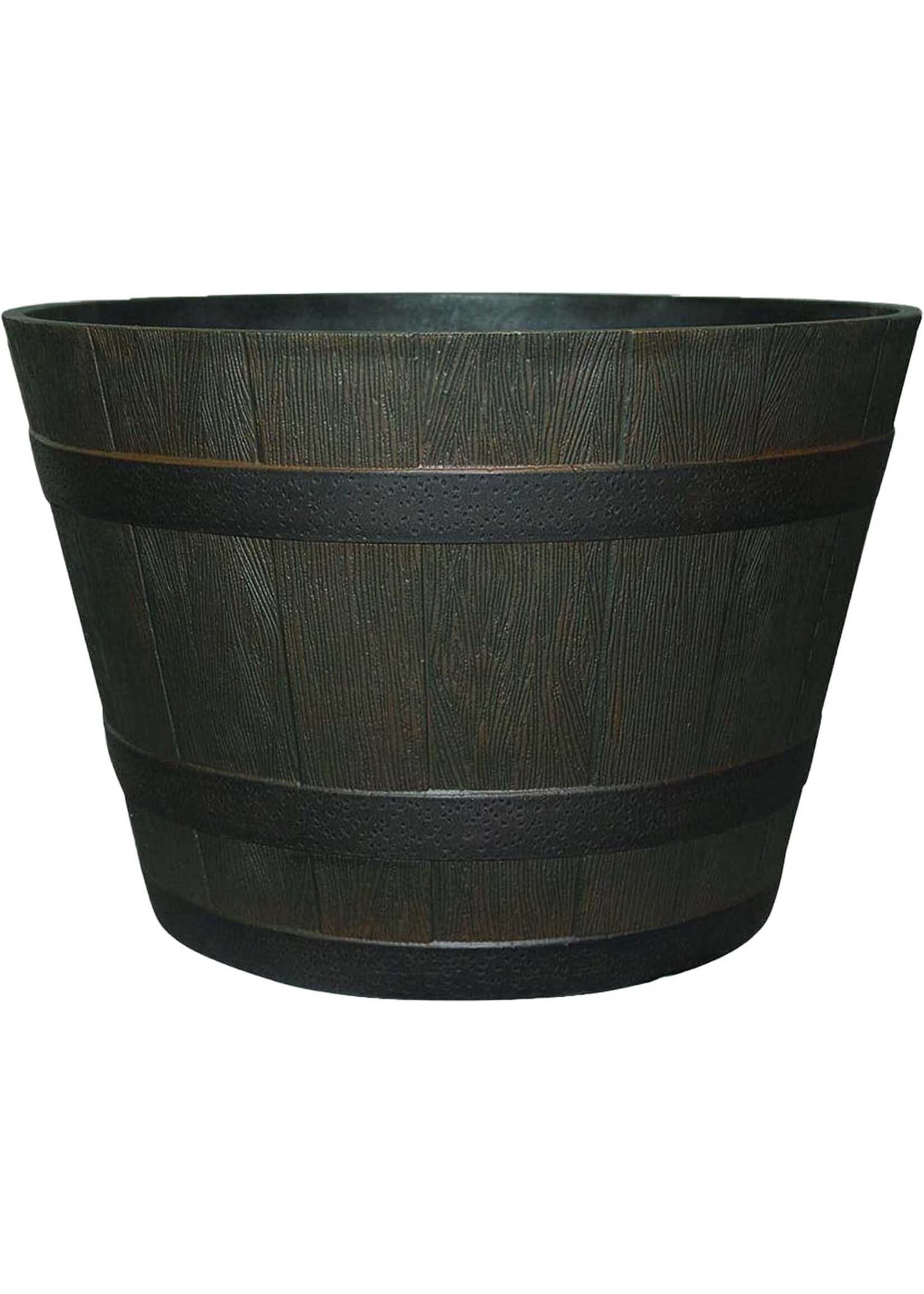 Southern Patio Southern Patio Whiskey Wine Barrel Planter 22 inch with Wheels