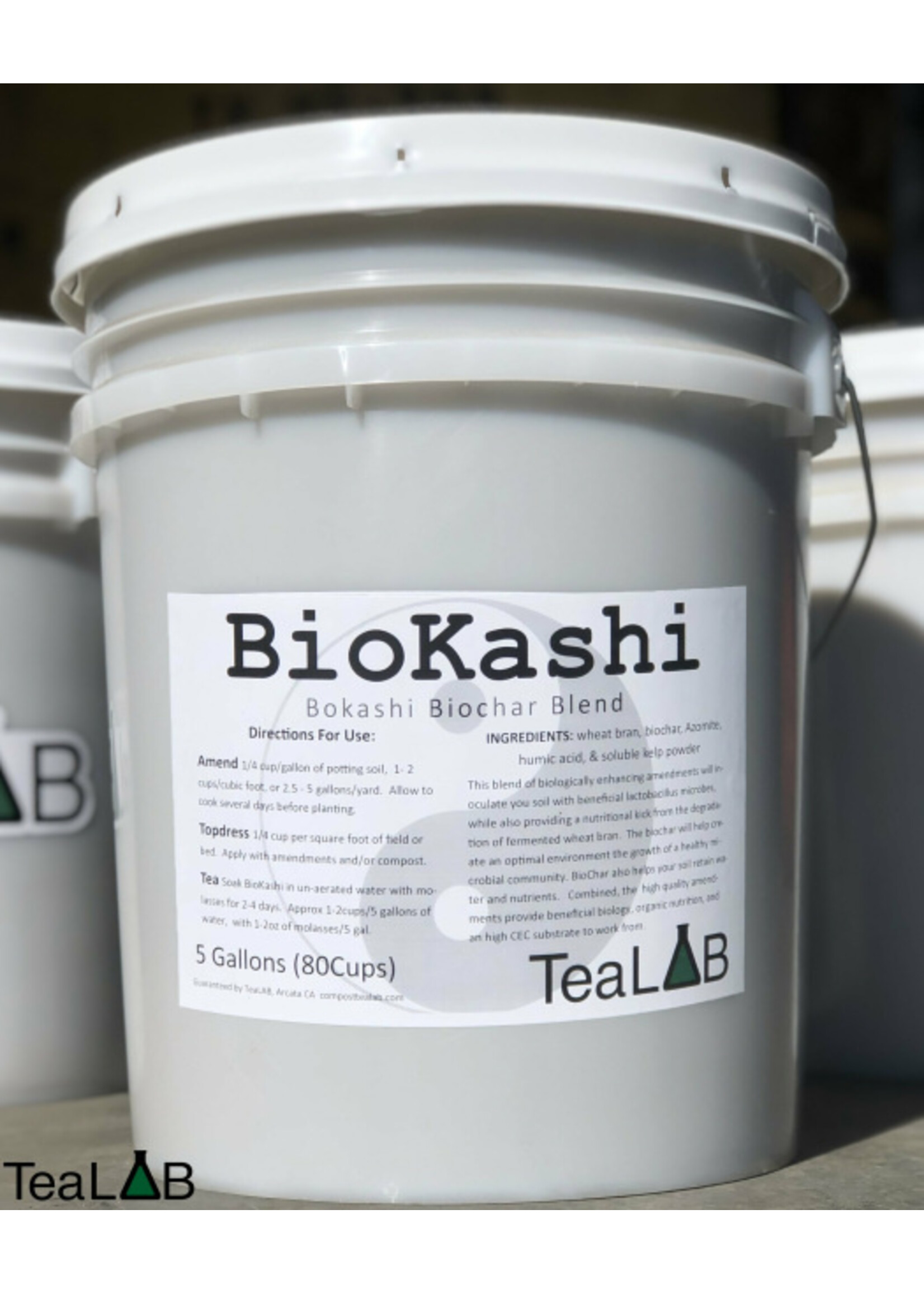 Tealab TeaLab Bokashi Biochar Blend: BioKashi 5 Gallon