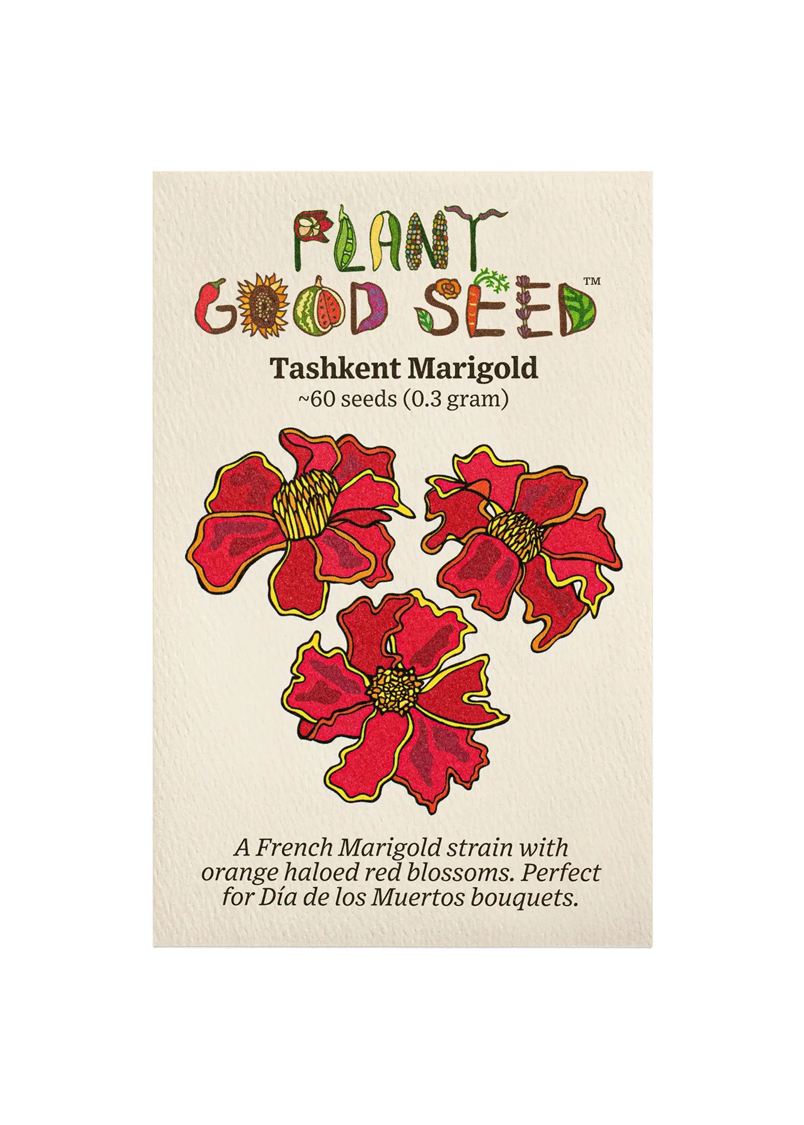 Plant Good Seed Company Marigold - Tashkent Organic
