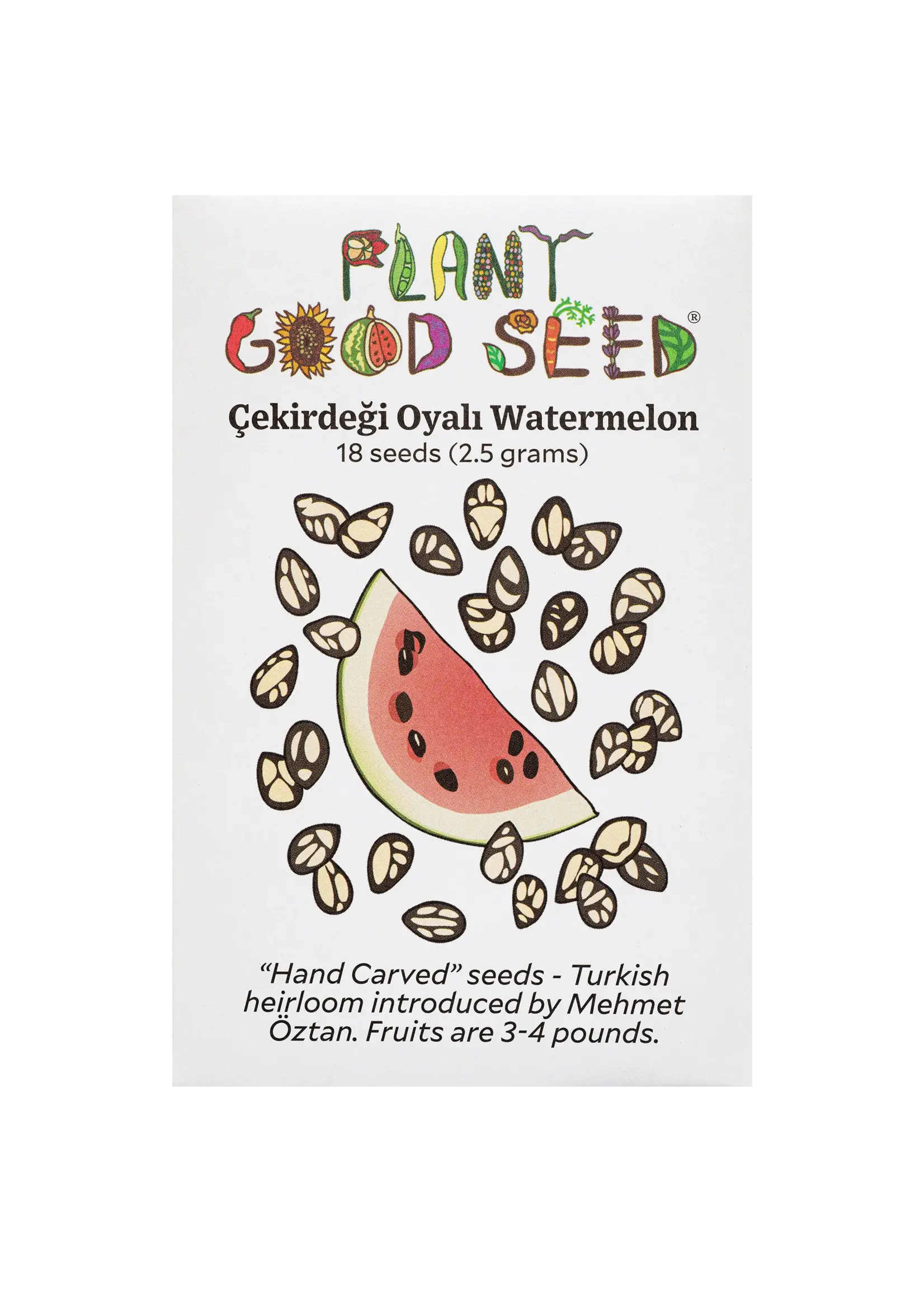 Plant Good Seed Company Watermelon - Red Flesh Cekirdegi Oyali