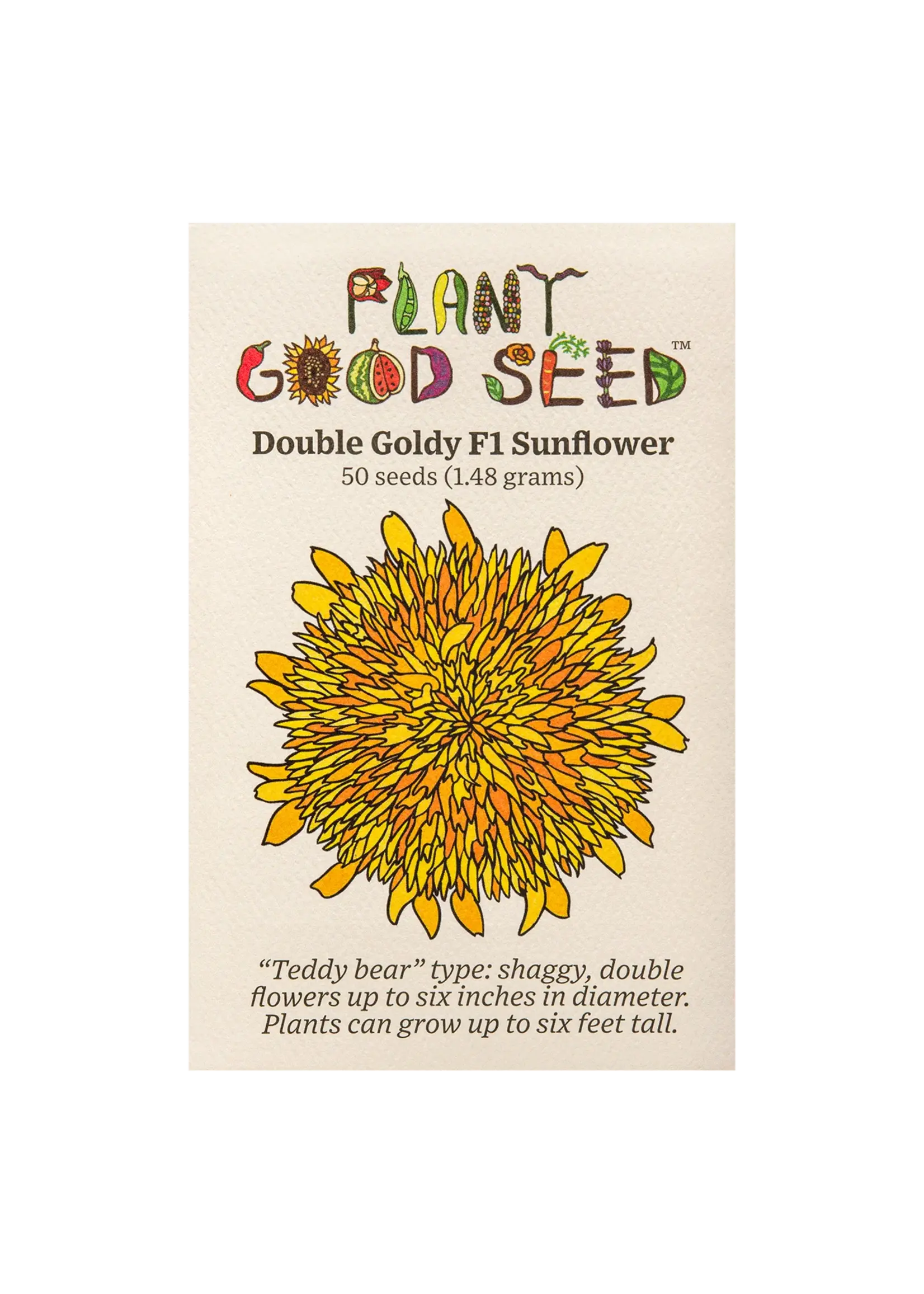 Plant Good Seed Company Sunflower - Double Goldy F1 Organic
