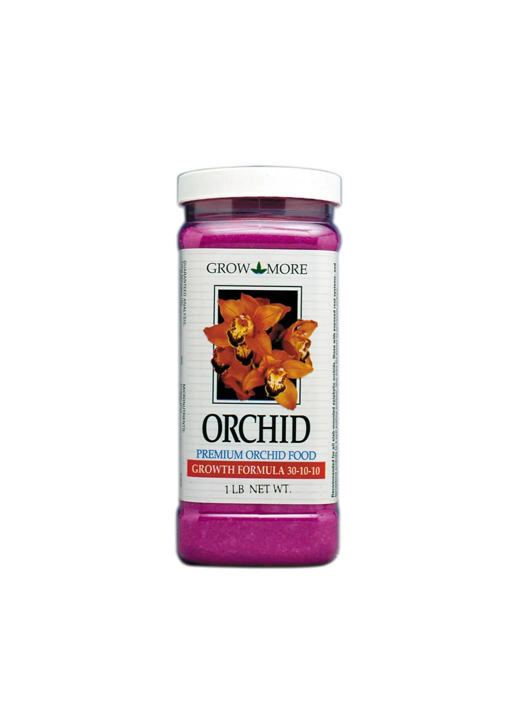 Grow More Premium 30-10-10 Orchid Food - Growth Formula - 15oz