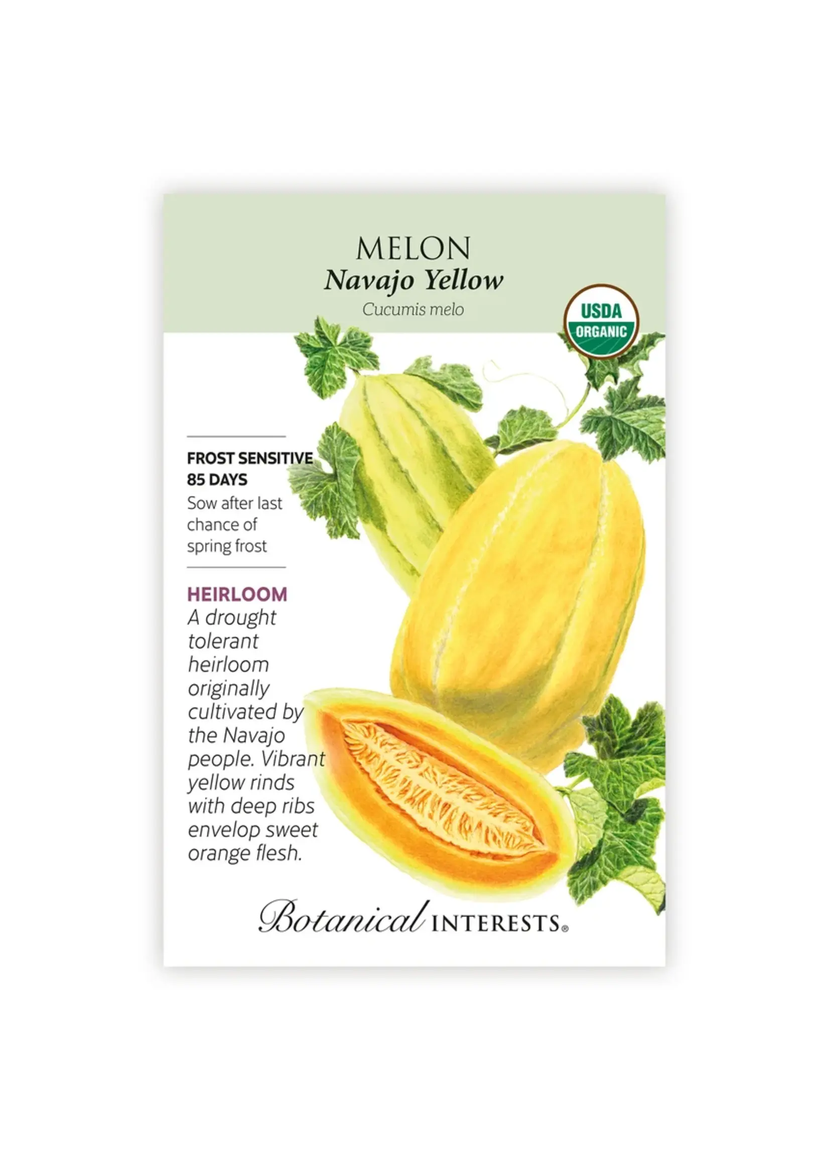 Botanical Interests Melon Navajo Yellow Organic