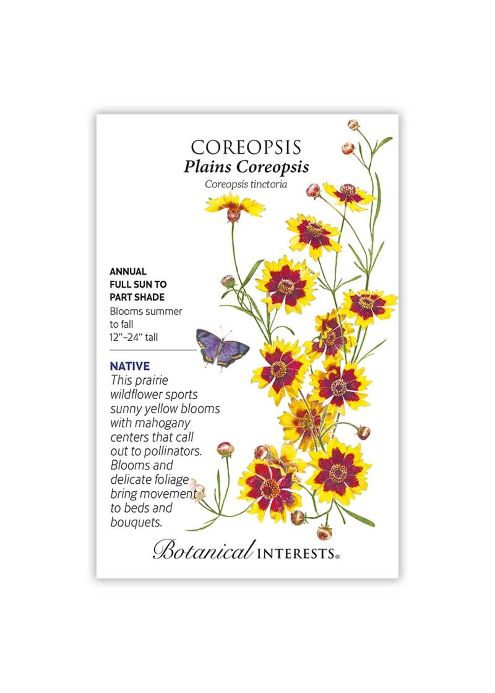 Botanical Interests Coreopsis Plains Coreopsis
