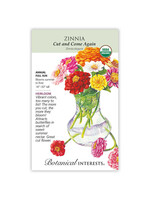 Botanical Interests Zinnia Cut and Come Again Organic