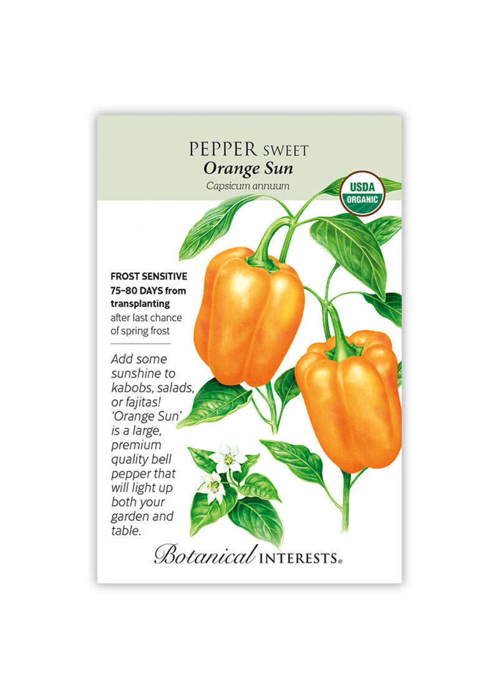 Botanical Interests Pepper Sweet (orange) Sun Organic