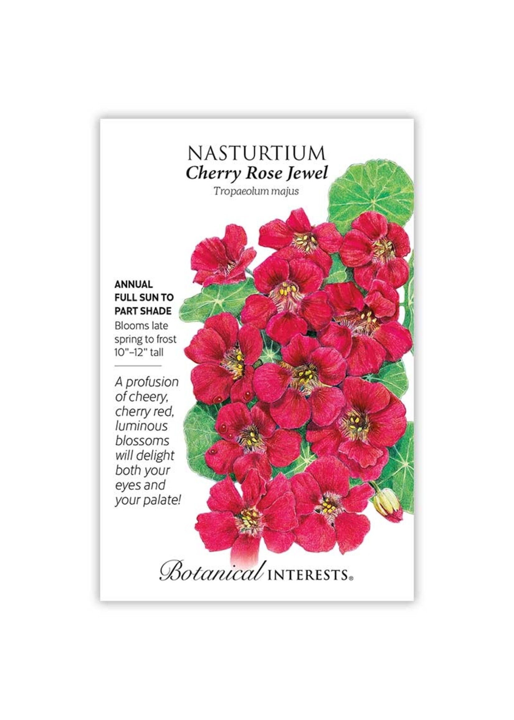 Botanical Interests Nasturtium Cherry Rose Jewel