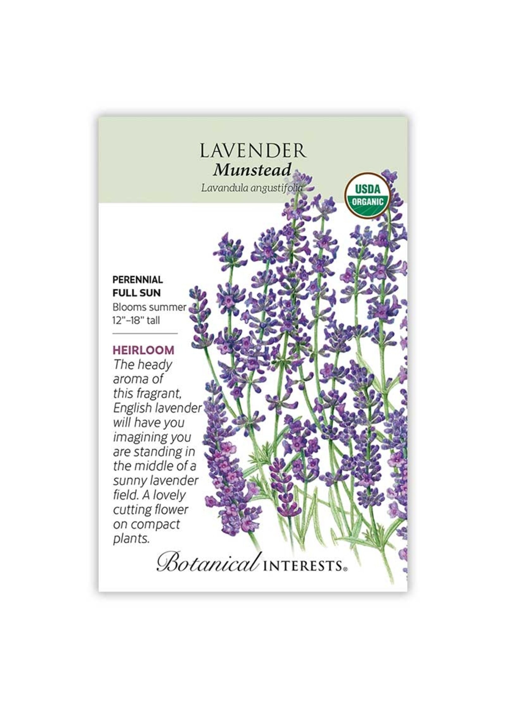 Botanical Interests Lavender Dwarf Munstead Organic