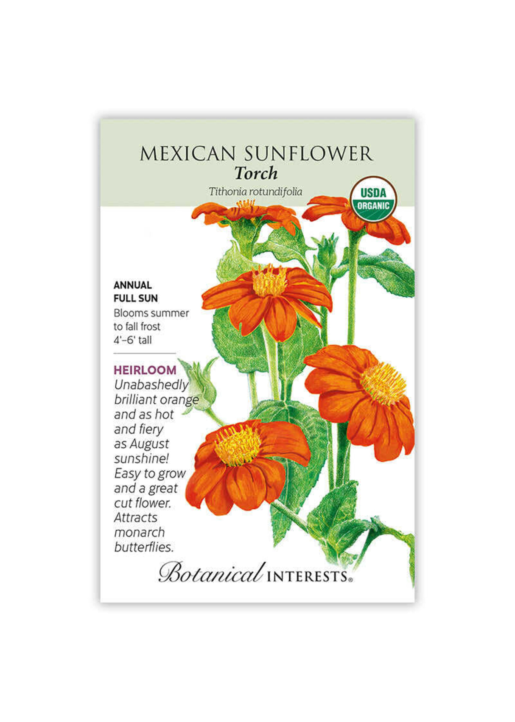 Botanical Interests Sunflower Mexican Torch Organic