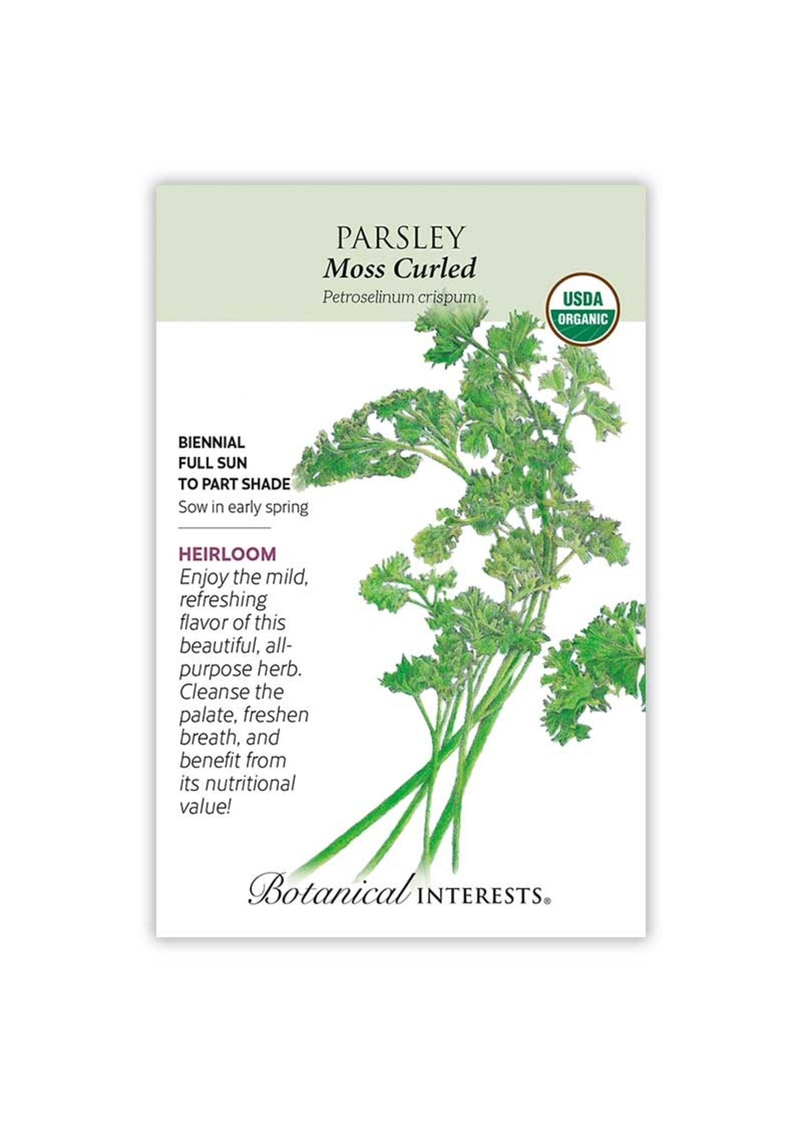 Botanical Interests Parsley Moss Curled Organic