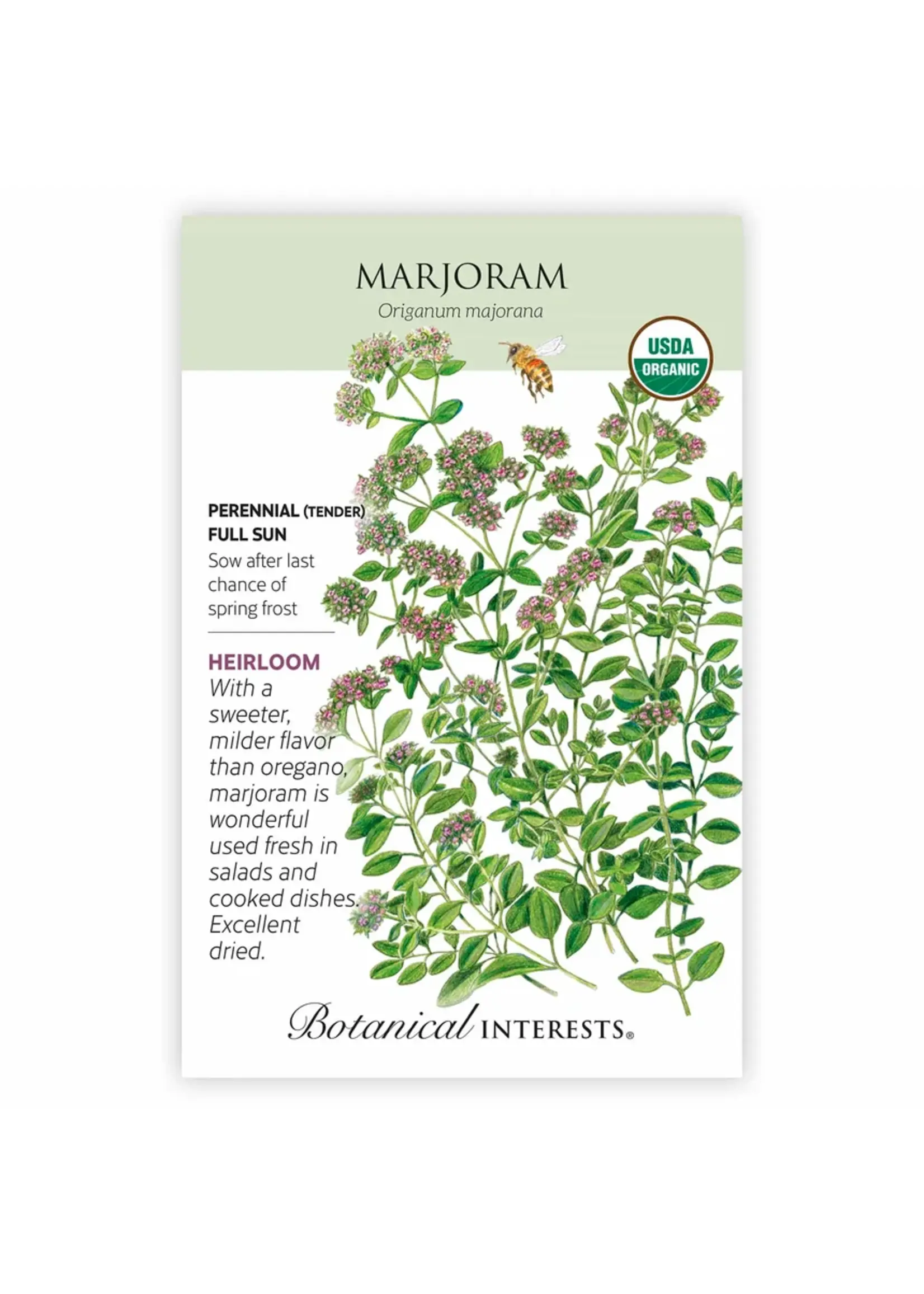 Botanical Interests Marjoram Organic