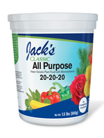 Jack's Nutrients Jacks CLASSIC All Purpose 20-20-20 Soluble Plant Food 1.5 lbs