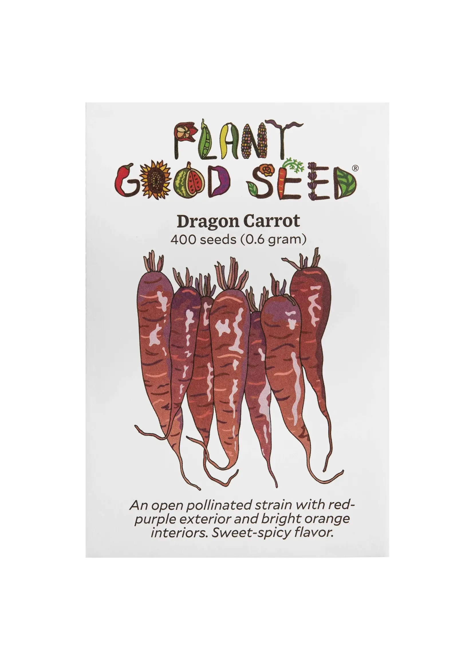 Plant Good Seed Company Carrot Dragon Organic - 400 Seeds
