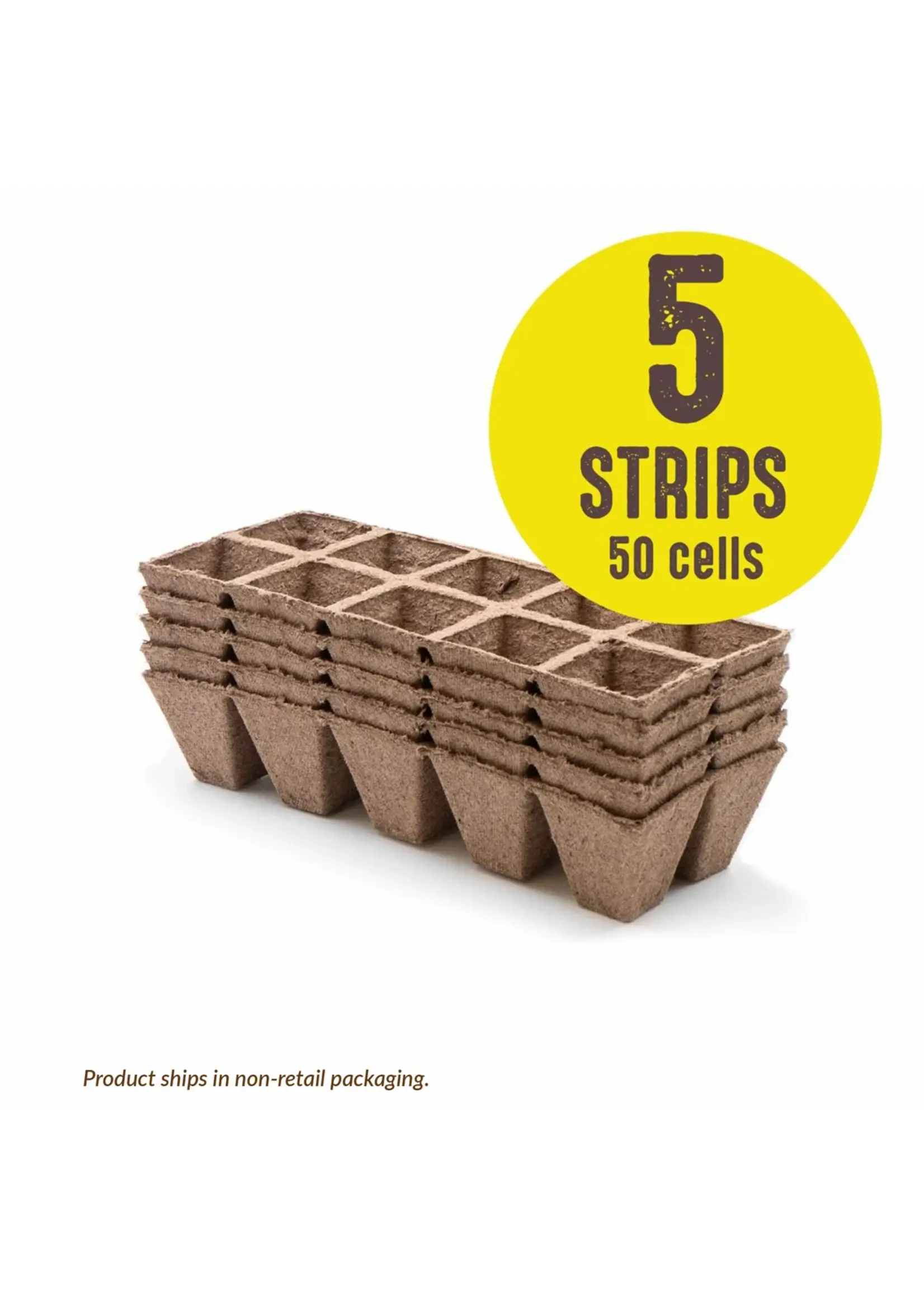 Jiffy Jiffy 1.75 in Peat Strips 5 Strips of 10 Pots