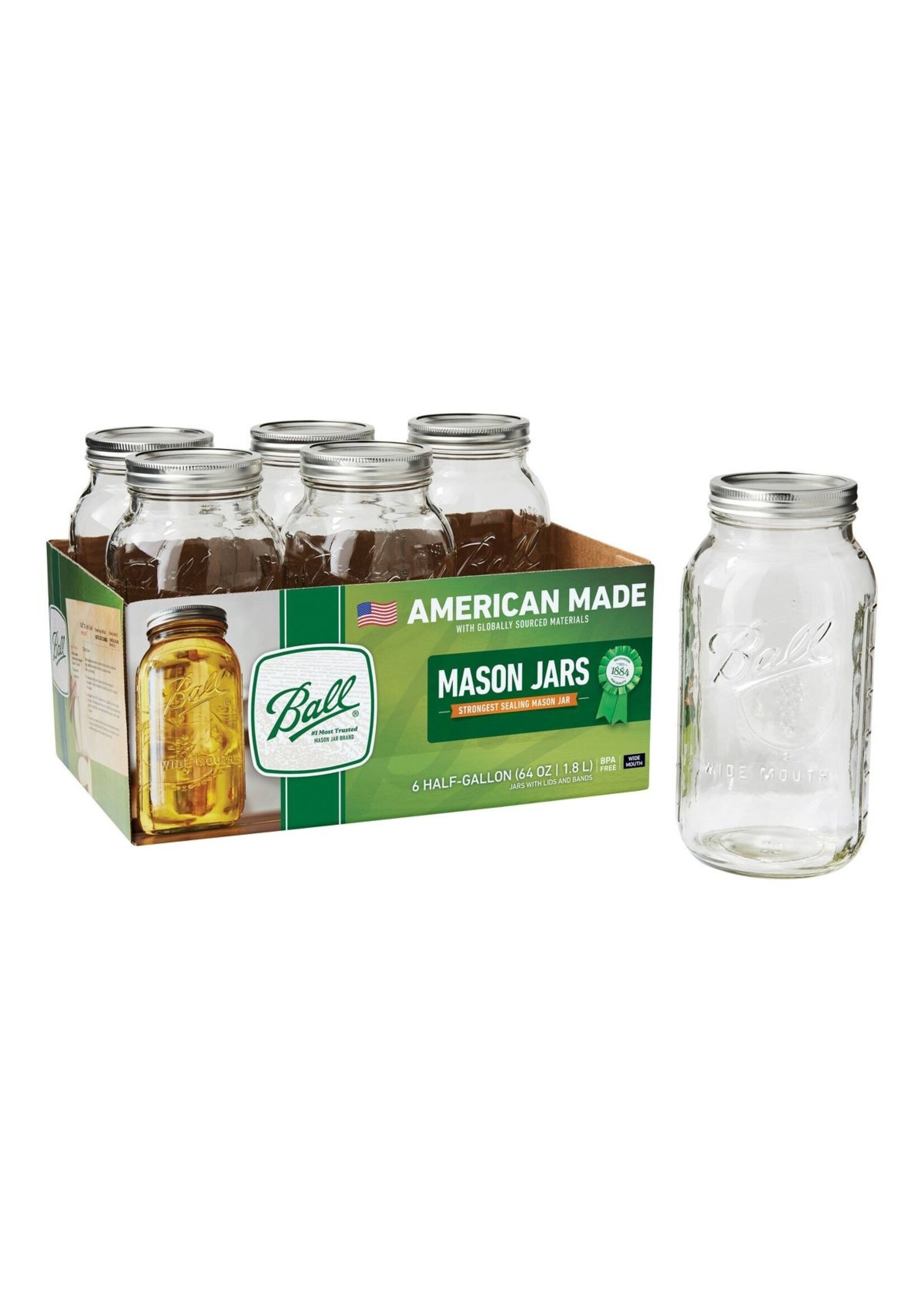 Ball Ball Mason Jars Wide Mouth