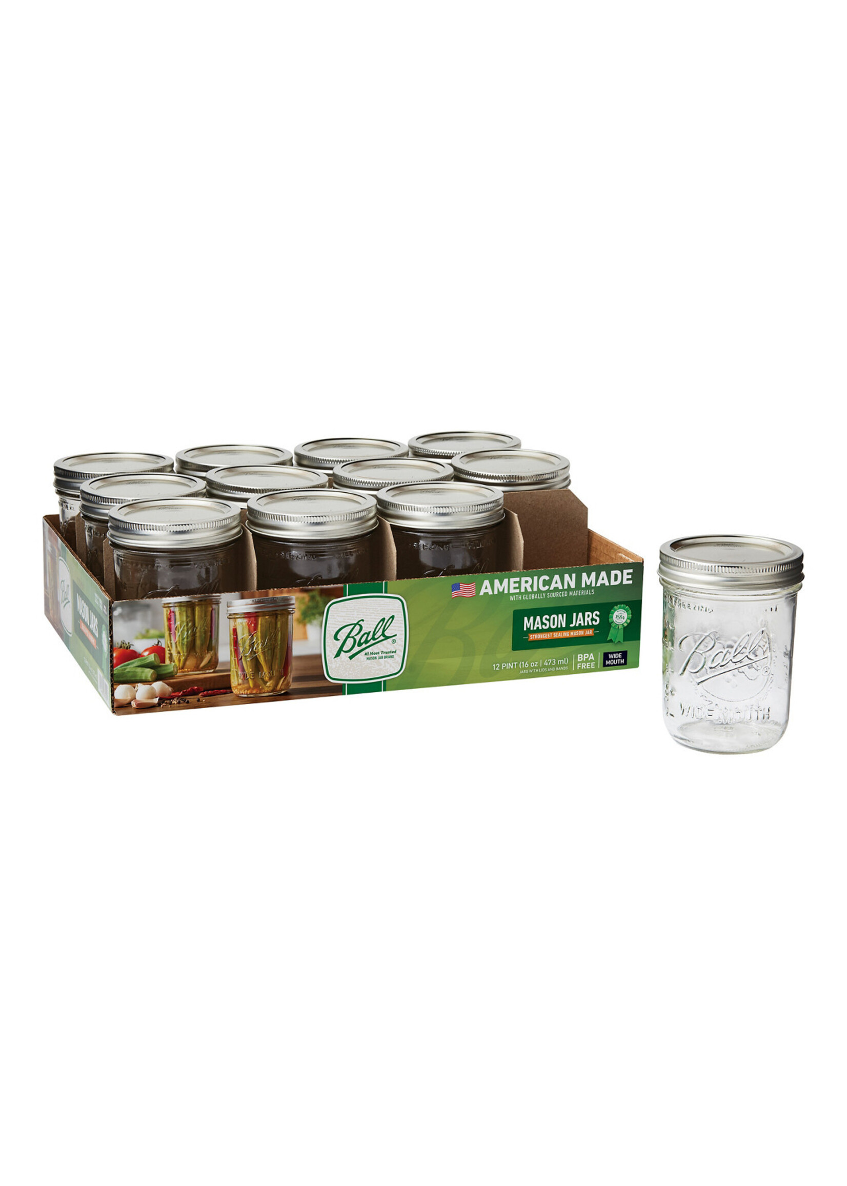 Ball Ball Mason Jars Wide Mouth