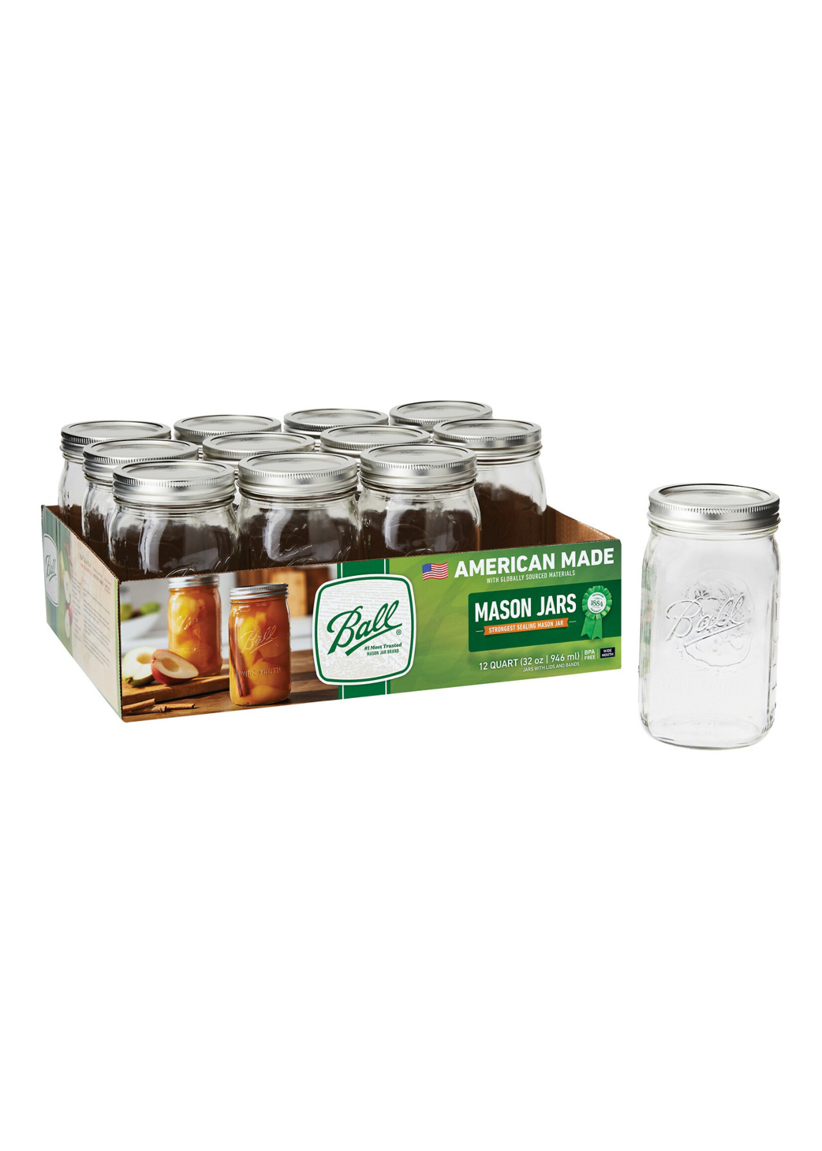 Ball Ball Mason Jars Wide Mouth