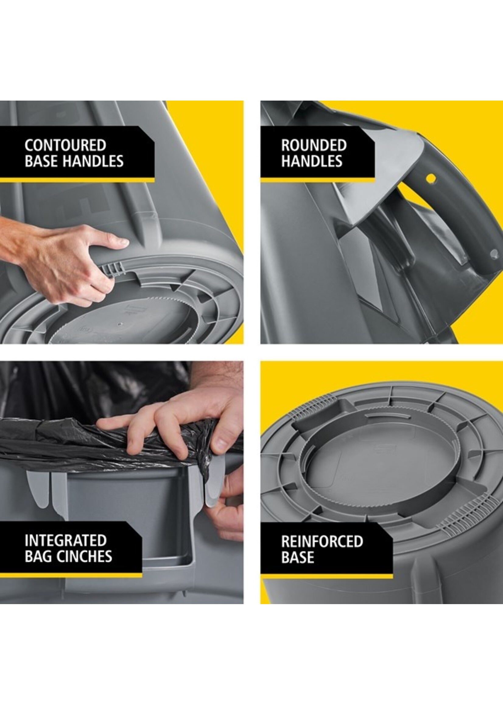 Rubbermaid Rubbermaid Brute Garbage Trash Cans and Lids