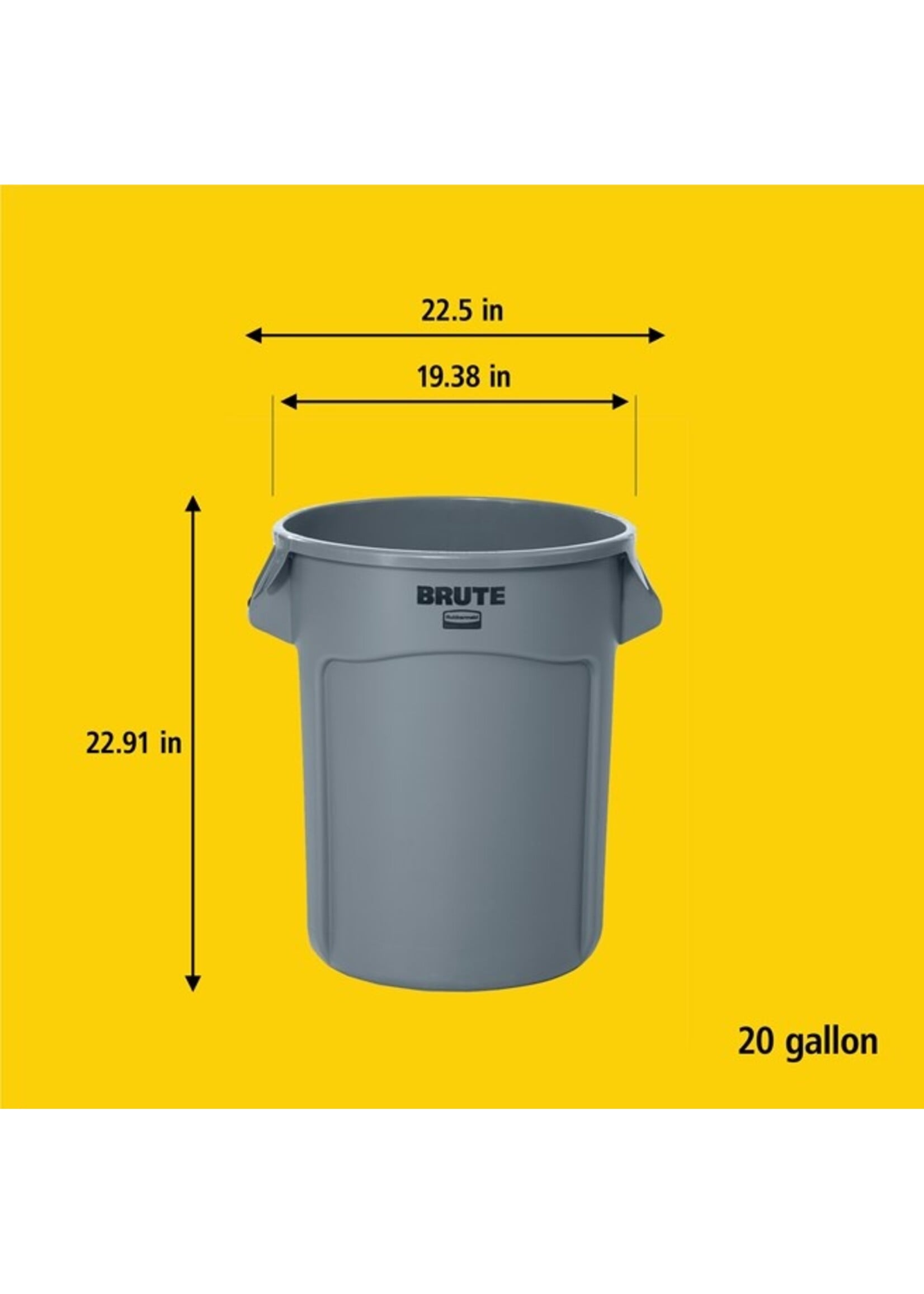 Rubbermaid Rubbermaid Brute Garbage Trash Cans and Lids