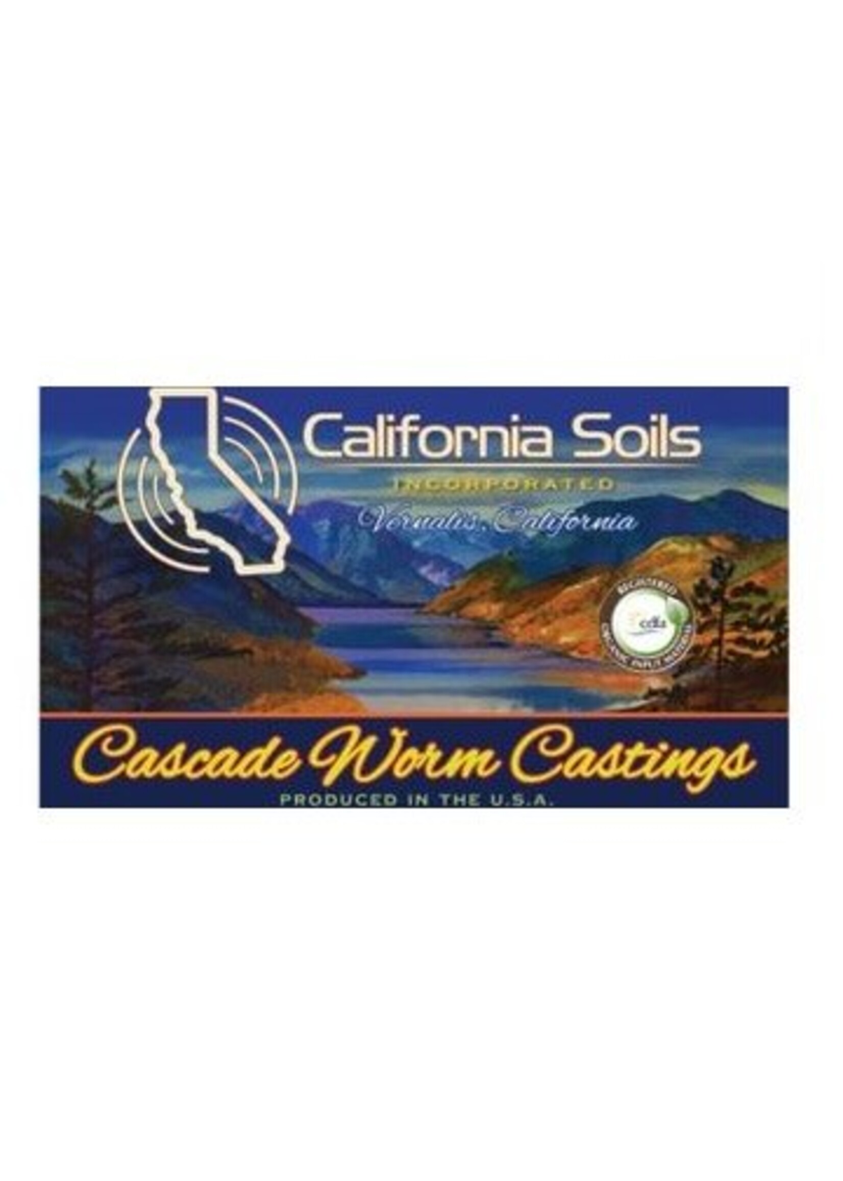 Pacific Grow Supply Cascade Worm Castings Cubic Yard (20 yard Min)