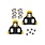 Shimano Shimano, Cleat Set, SM-SH11 , Yellow, 6 deg Float