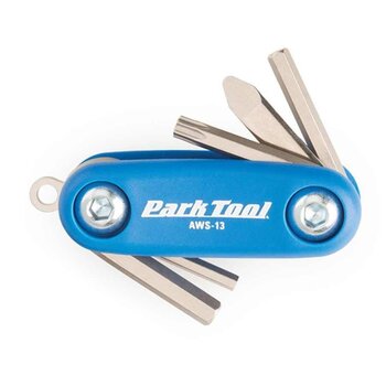 Park Tool Park Tl, AWS-13, Micr flding hex and Trx wrench set, 3mm, 4mm, 5mm, T25 and a cmb screwdriver