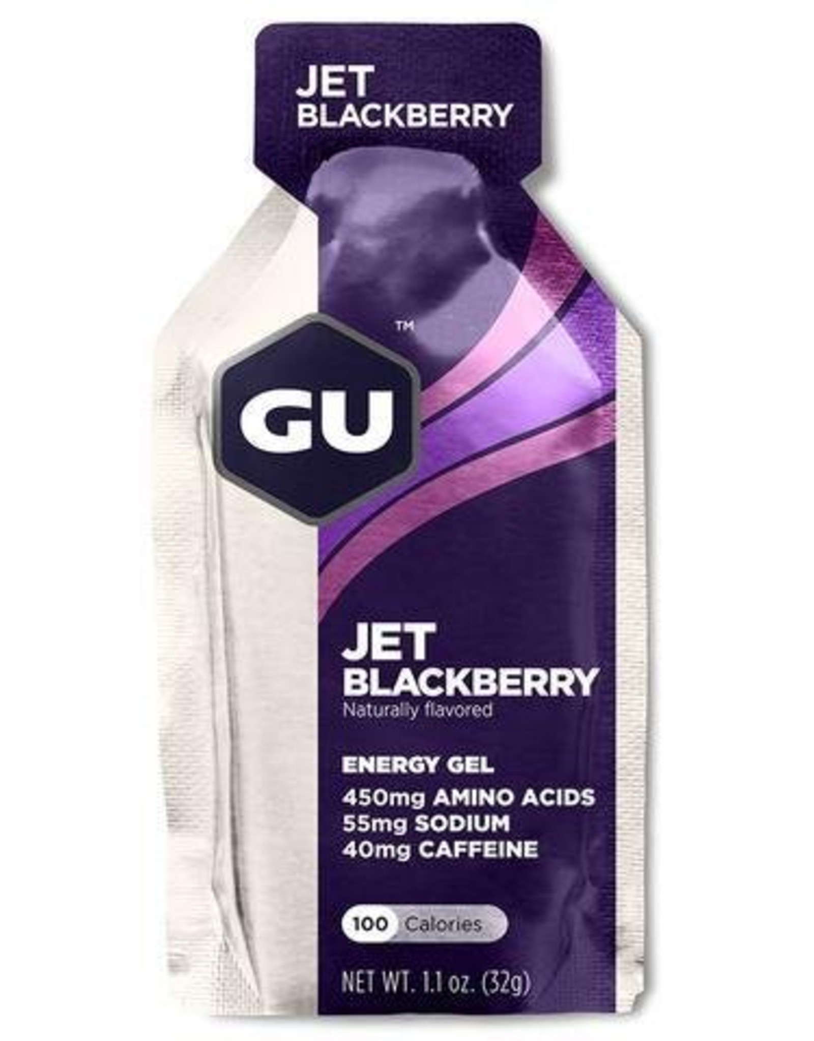 GU Energy Labs GU, Energy Gel, Jet Blackberry, BOX of 24