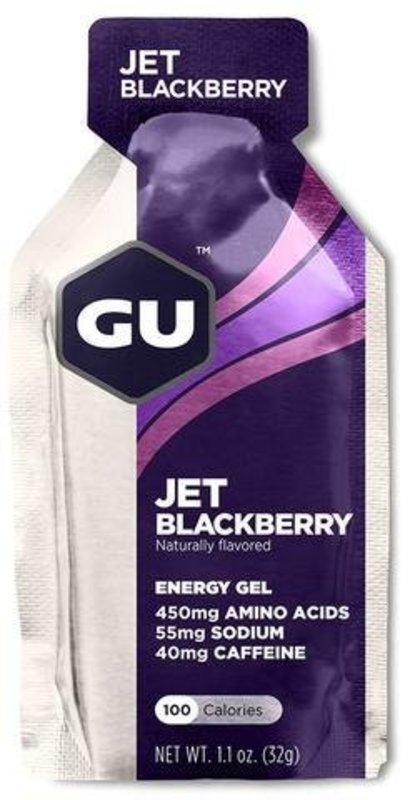 GU Energy Labs GU, Energy Gel, Jet Blackberry, EACH