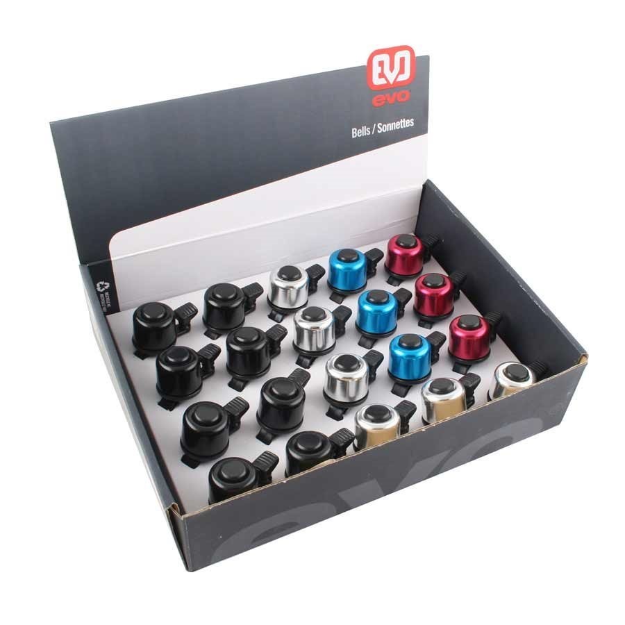 EVO EVO, Mini-Bells, Assorted Colors, BOX Of 20