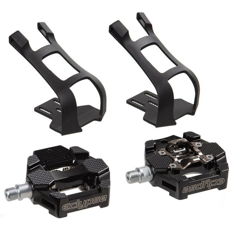 Eclypse, HD Dual Trainer Sport, Exercise bike pedal, SPD/ Toe clips