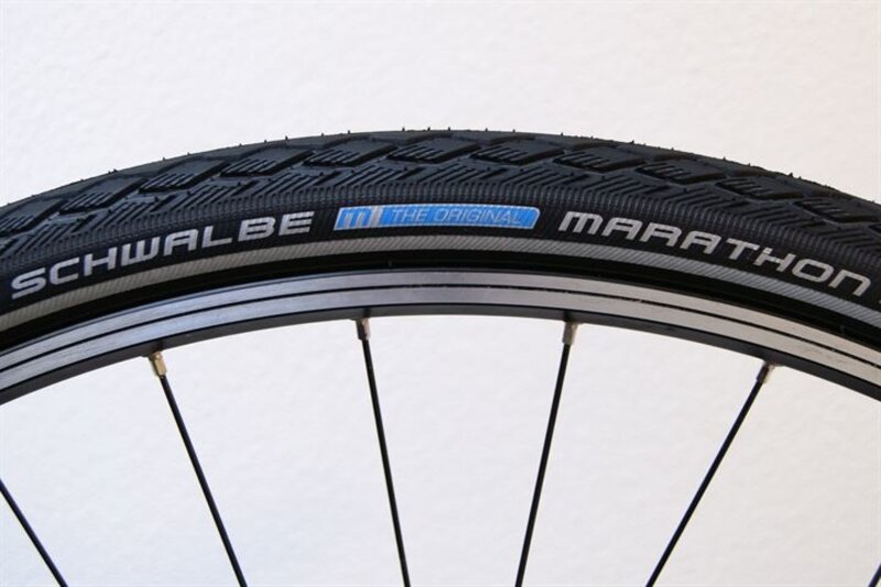 Schwalbe Schwalbe, Marathon, 16x1.35, Wire, Endurance, GreenGuard, Reflex, 67TPI, 65-109PSI, 500g, Black