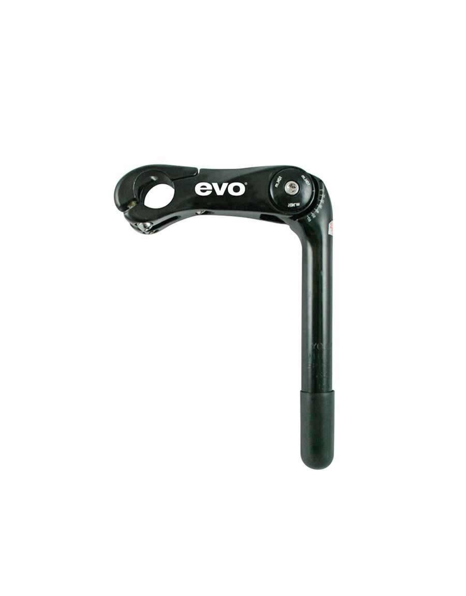 EVO EVO  Adjustable Stem, 22.2mm, Fr 25.4mm Handlebars, Black, 110mm