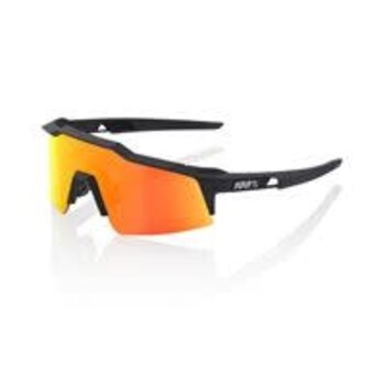 100 Percent 100% SOFT TACT BLK HIPER RED MULTI L MIRROR LENS Sunglasses