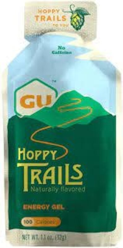 Gu Hoppy Trails naturally flavored energy gel no caf