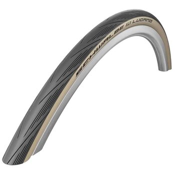 Schwalbe Schwalbe, Tire, Lugano, 700 x 25C, Wire, Silica, KevlarGuard, Gumwall, 50TPI, 85-115PSI, 305g, Beige