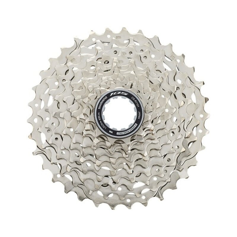 Shimano CASSETTE SPROCKET, CS-R7101, 105, 12-SPEED, 11-12-13-14-15-17-19-21-24-27-30-34T