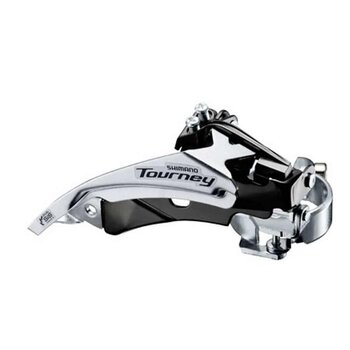 Shimano SHIMANO TOURNEY FRONT DERAILLEUR 6/7/8 SP TOP CABLE PULL DUAL LOW 31.8/34.9 CLAMP 42T MAX