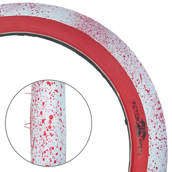 STOLEN STOLEN  20X2.4 LP WHITE/RED HYDRA TIRE ALL