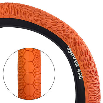 STOLEN BMX STOLEN HIVE TIRE 20X2.4 ORANGE/BLACK WALL