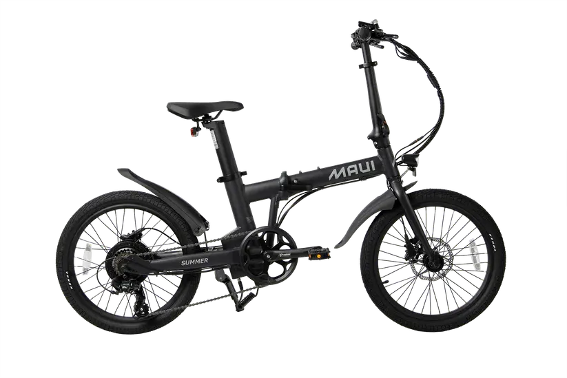 Maui Bikes MAUI SUMMER FOLDING E-BIKE BLACK