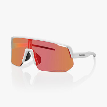 Shimano SHIMANO TECHNIUM L, MATTE WHITE FRAME, WITH RIDESCAPE ROAD LENS AND CLEAR SPARE